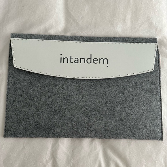 Other - Felt Laptop Case, Velcro closure, grey/white branding. NWT